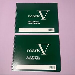 NWT Mark V Basketball Score Book 8.5 x 11 Hardback 30 Games 15 Player Positions